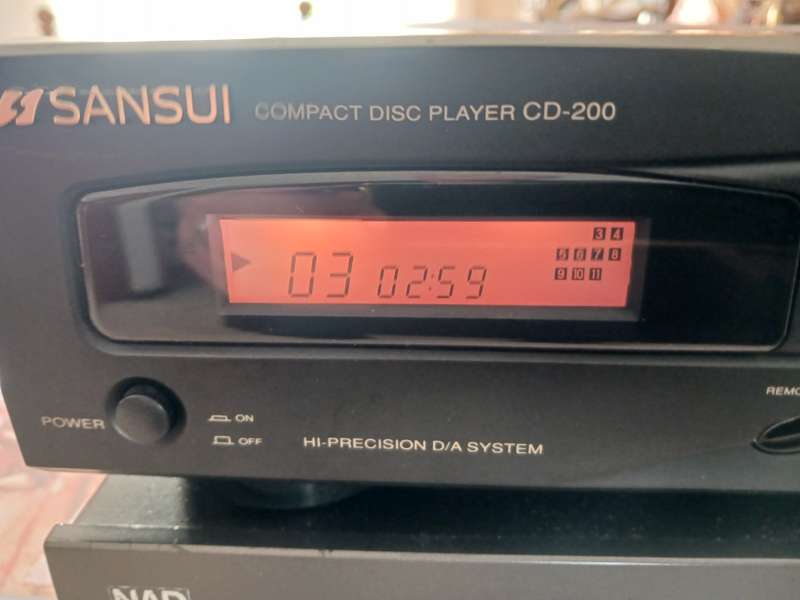 Sansui Compact Disc Player CD 200  ( all good ) only CD player for sale
