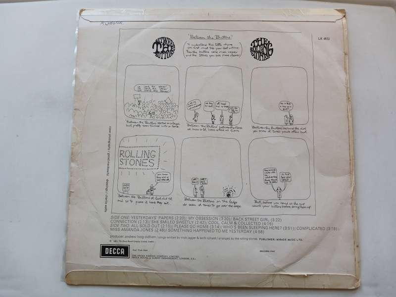 The Rolling Stones  - Between The Buttons  ( scarce 1967 SA released  LP )