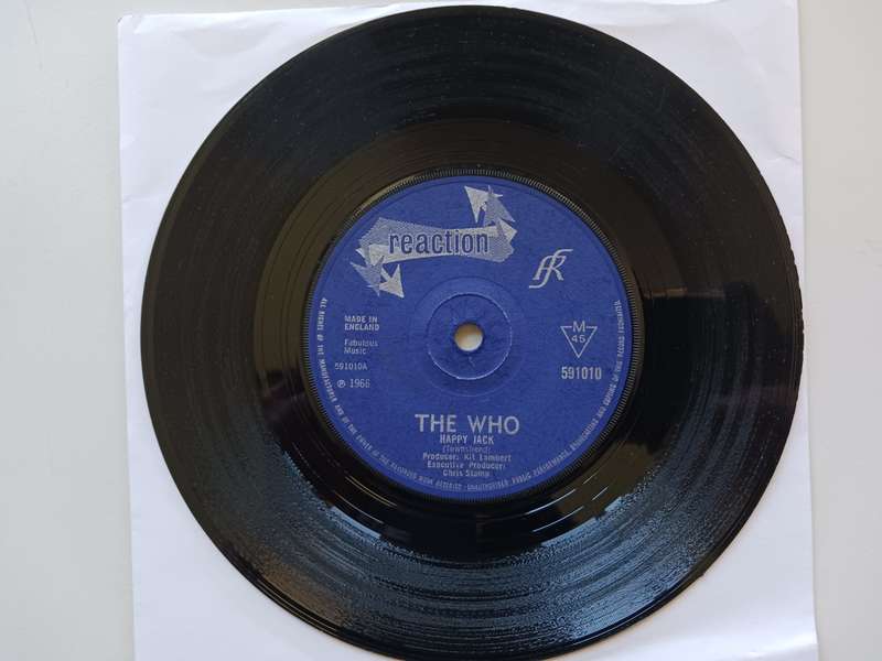 The Who - Happy Jack   ( Scarce 1966 UK released 7" single 45 RPM.)