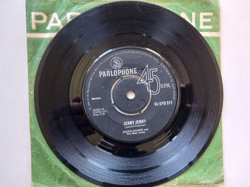 Dickie Loader & The blue Jeans  - Jenny Jenny  Scarce 1964 SA released 7" single 45 RPM.)
