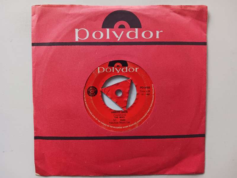 The Who - Happy Jack   ( scarce 1967 SA released 7" single,record )