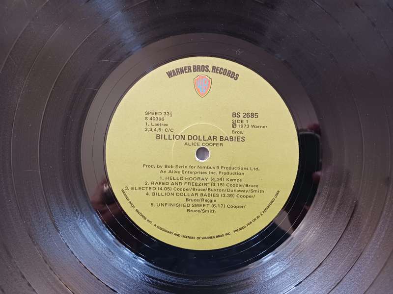 Alice Cooper - Billion Dollar Babies ( 1973 US released LP )