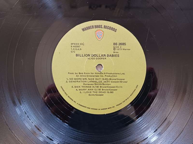 Alice Cooper - Billion Dollar Babies ( 1973 US released LP )