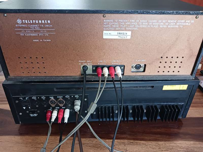 Telefunken - Vintage Receiver TA - 100 matching  Music Cassette Deck,Amplifier and deck working.