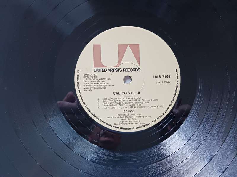Calico (4) - Calico Vol. 11  ( Rare 1976 SA released copy,Country Rock LP NM )