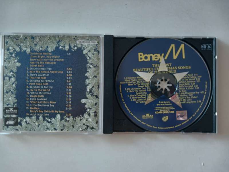 Boney M - The Most Beautiful Christmas Songs in the World ( 1992 German released CD NM )