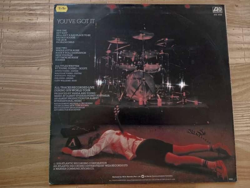 AC/DC -  If You Want Blood You've got IT  ( Scare 1978 SA released LP.)