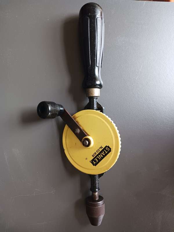 Vintage Stanley Hand Drill No. 03-608 ( in good condition )