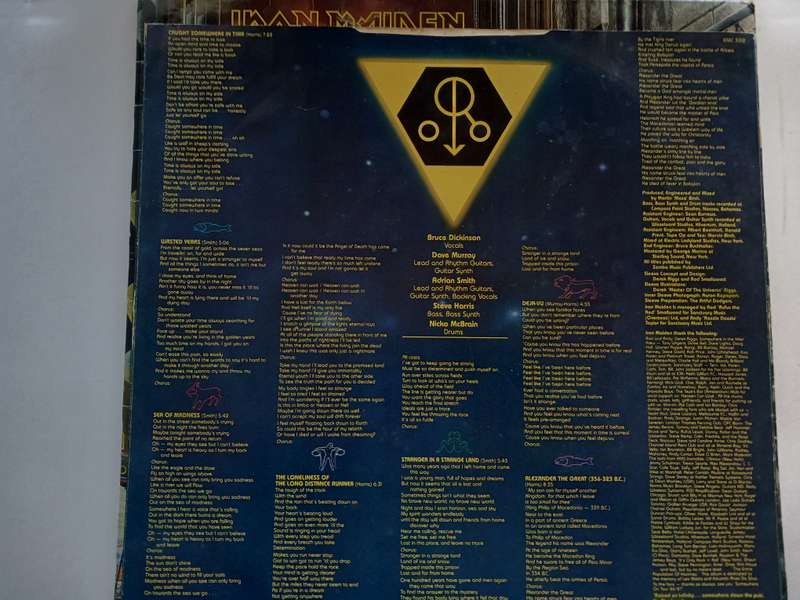 Iron Maiden - Somewhere in Time. ( 1986 UK released LP )