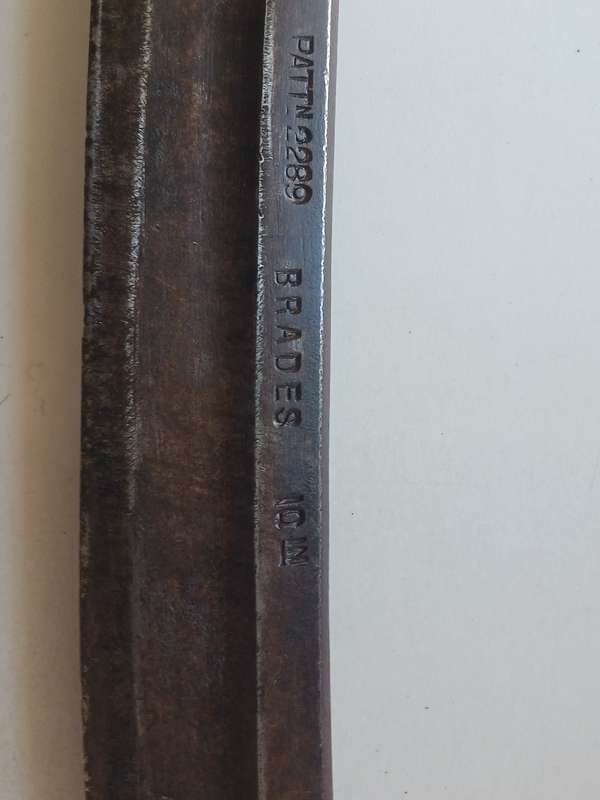 Vintage Large Spoke Shave Plane - Pattn 2289 Brades 10in