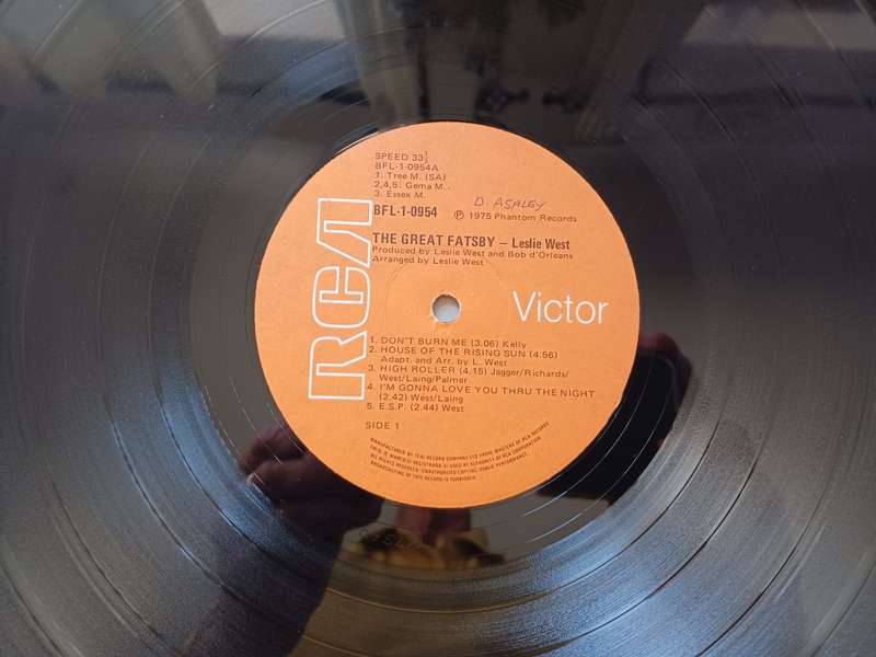 Leslie West - The Great Fatsby ( Rare 1975 SA released copy,hard rock LP EX )