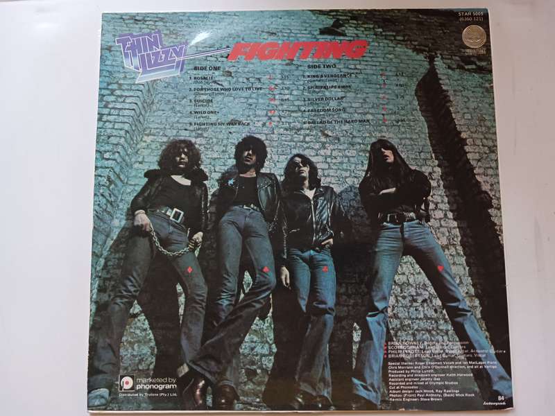 Thin Lizzy - Fighting  ( scarce 1975 SA released LP NM / M- )