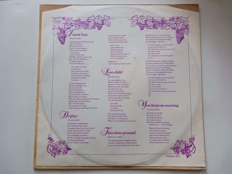 Deep purple - Come Taste The Band  ( scarce 1975 SA released LP )