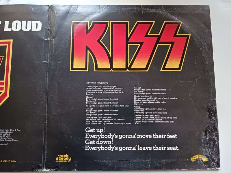 Kiss - Destroyer   ( scaece 1976 SA released LP )