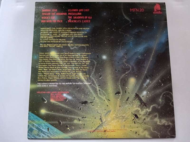 Helstar - Burning Star  ( 1984 UK released LP NM / M - )