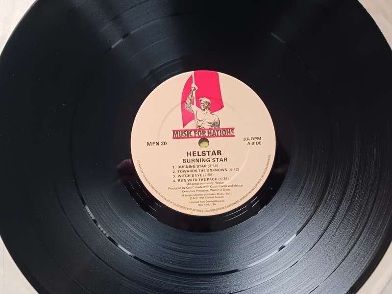 Helstar - Burning Star  ( 1984 UK released LP NM / M - )