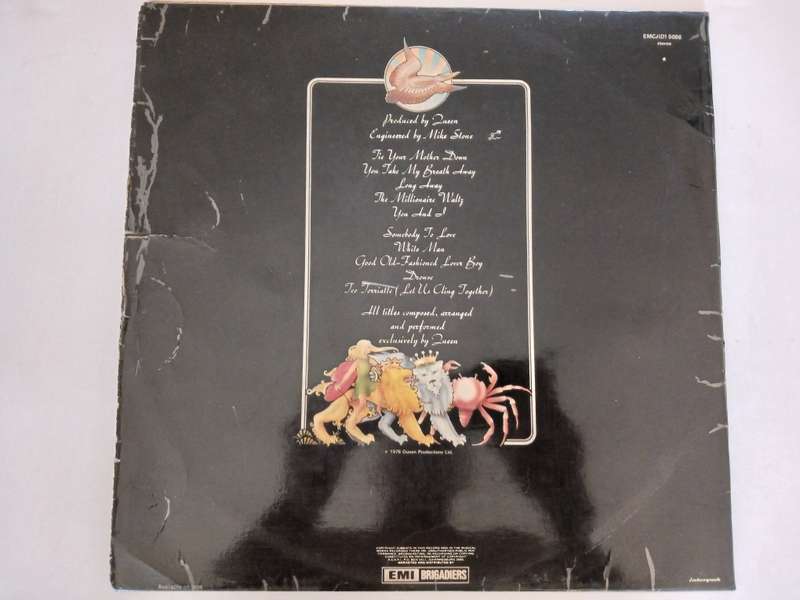 Queen - A Day At The Races  ( 1976 SA released LP )