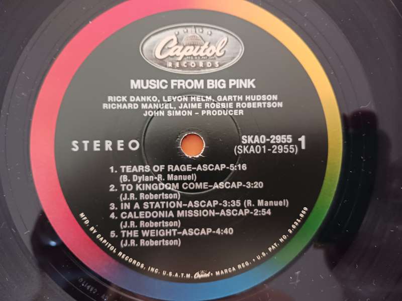 The Band - Music From The Big Pink  ( Limited Edition 2008 US released reissue,180g,gatefold LP )
