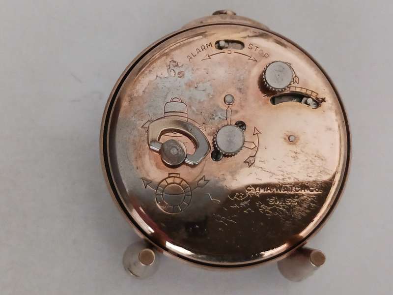Vintage Cyma Swiss Travel/Alarm Clock ( in good working order. )