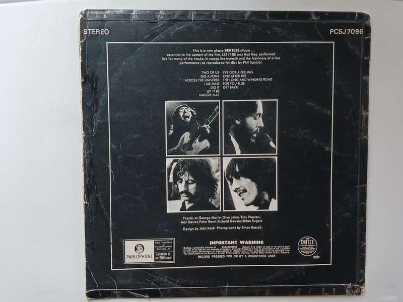 The Beatles - Let It Be ( 1970 SA released LP )
