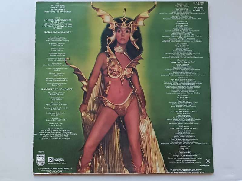Cher - Take Me Home  ( Scarce 1979 SA released LP NM )