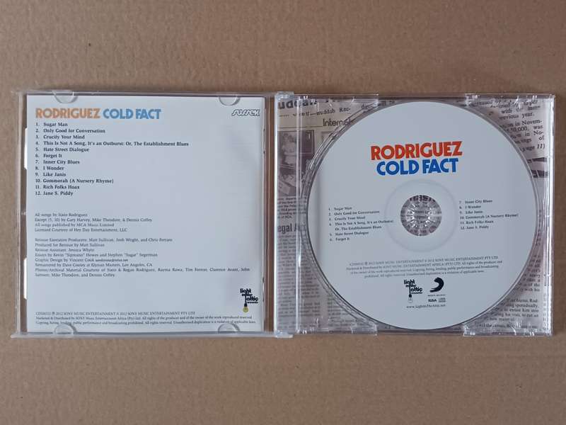 Rodriquez* - Cold Fact  ( Scarce 2012 reissue CD  M- / M- )