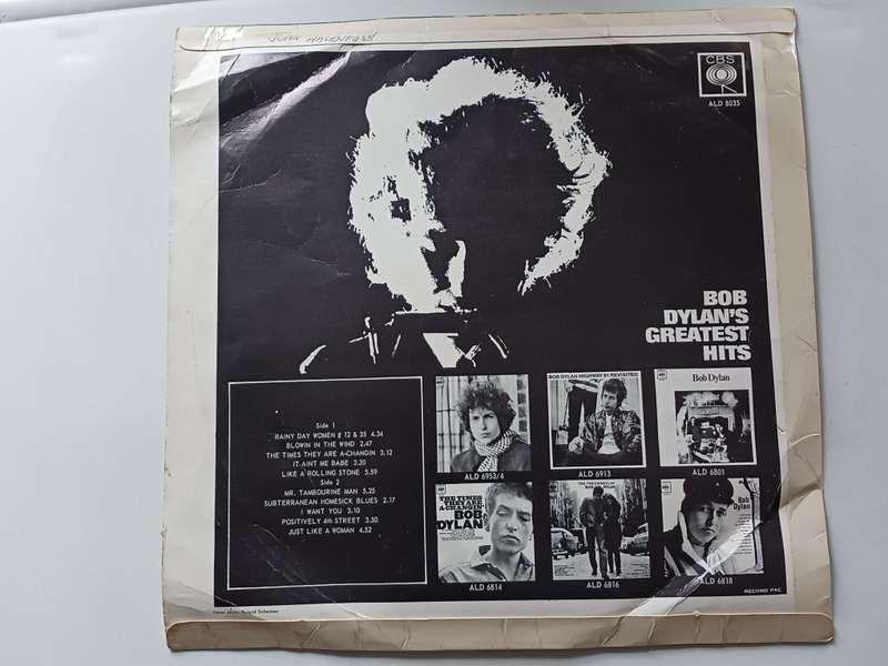 Bob Dylan - Bob Dylan,s Greatest Hits  ( Scarce 1967 SA released LP )
