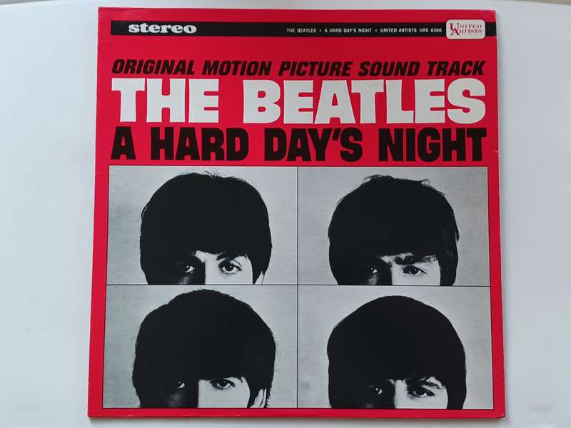 The Beatles - A Hard Day's Night  ( Scarce 1970 US released LP ,Black/Orange label.)
