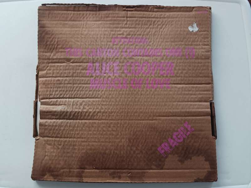 Alice Cooper - Muscle of Love  ( Rare 1973 SA released LP in a cardboard box type sleeve.)
