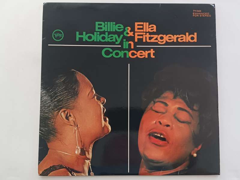 Billie Holiday & Ella Fitzgerald - In Concert.  ( Scarce 1967 released in Germany LP EX )