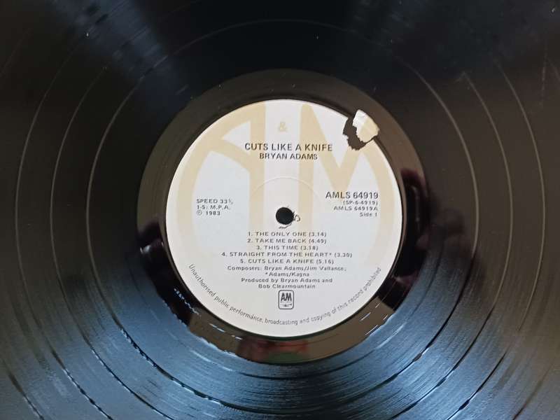 Bryan Adams - Cuts Like A knife  ( 1983 SA released LP )