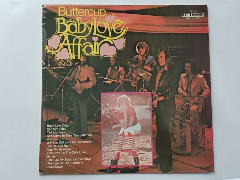 Buttercup (6) - Baby Love Affair  ( Scares 1975 SA released NM LP by SA band )