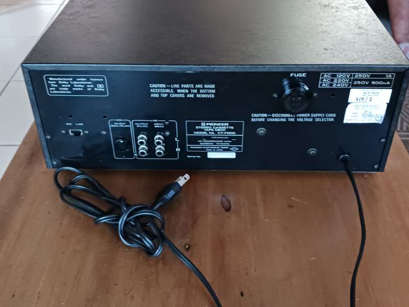 Pioneer CT -F500 Vintage Cassette Tape Deck ( in good working order )