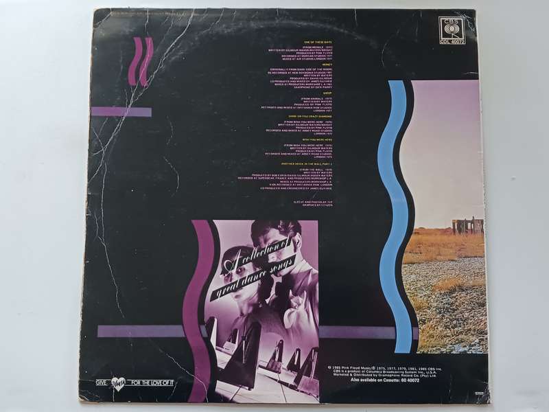 Pink Floyd - A Collection Of Great Dance Songs ( Rare 1991 SA released LP )