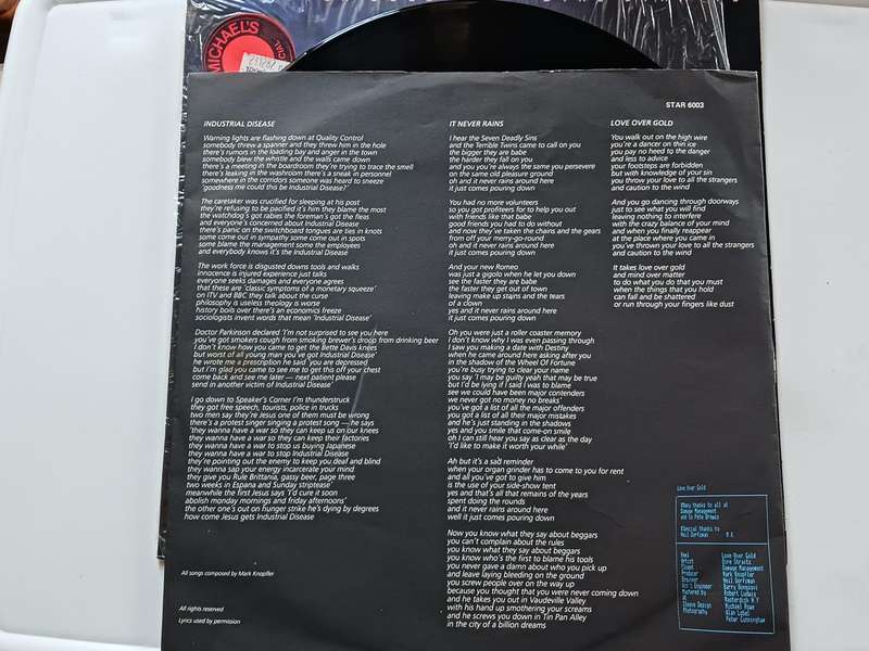 Dire Straits - Love over Gold  ( 1982 SA released LP NM / M- )