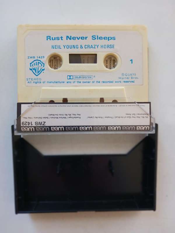 Neil Young  -   Rust Never Sleeps   ( Rare 1979 SA released cassette album. )