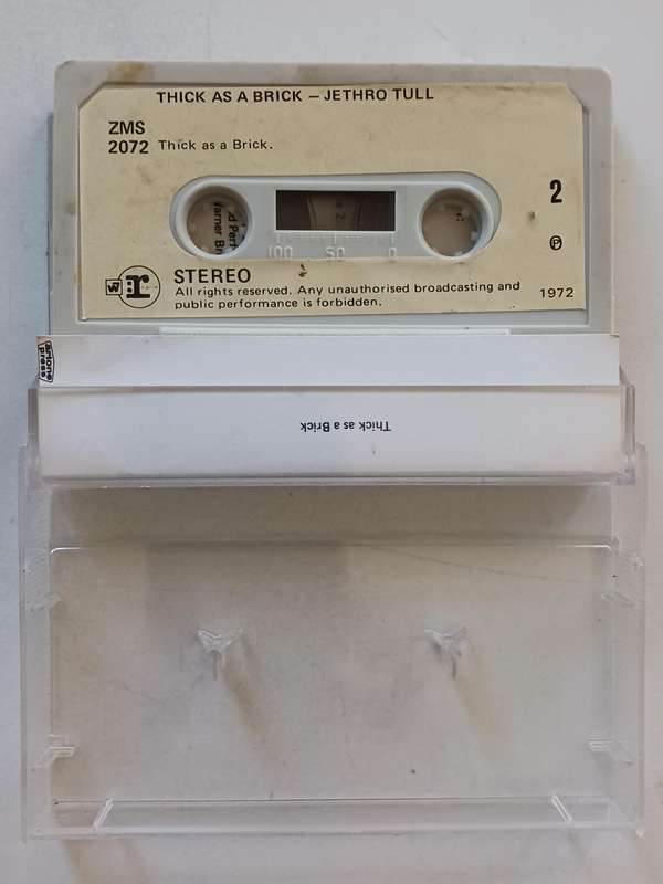 Jethro Tull - Thick As A Brick   ( Rare SA released music cassette )