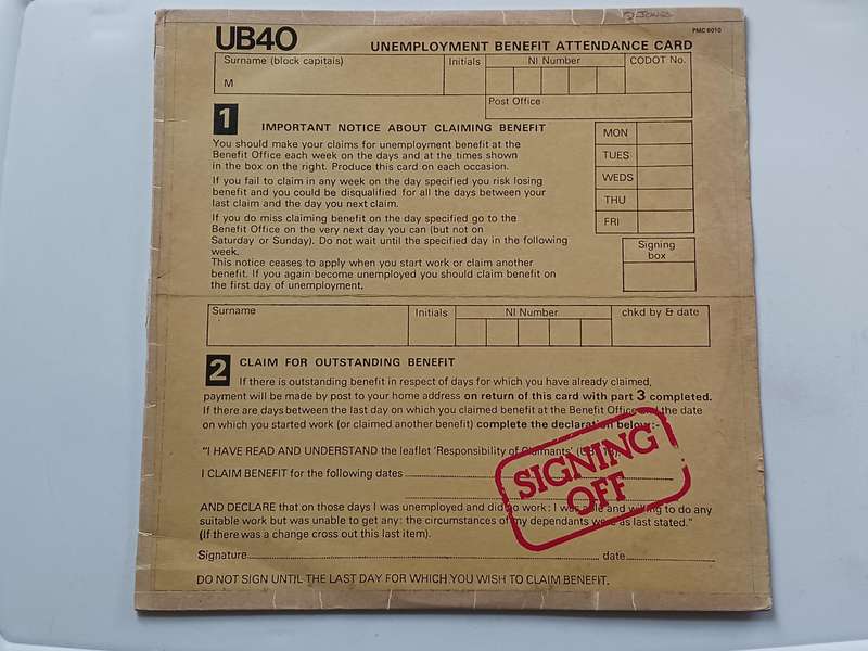 UB 40 -  Singing Off  ( 1980 SA released LP )