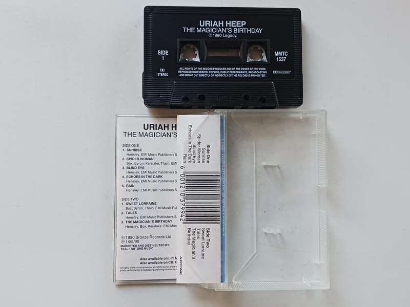 Uriah Heep - The Magician's Birthday  ( Rare 1990 SA released Music Cassette NM.)