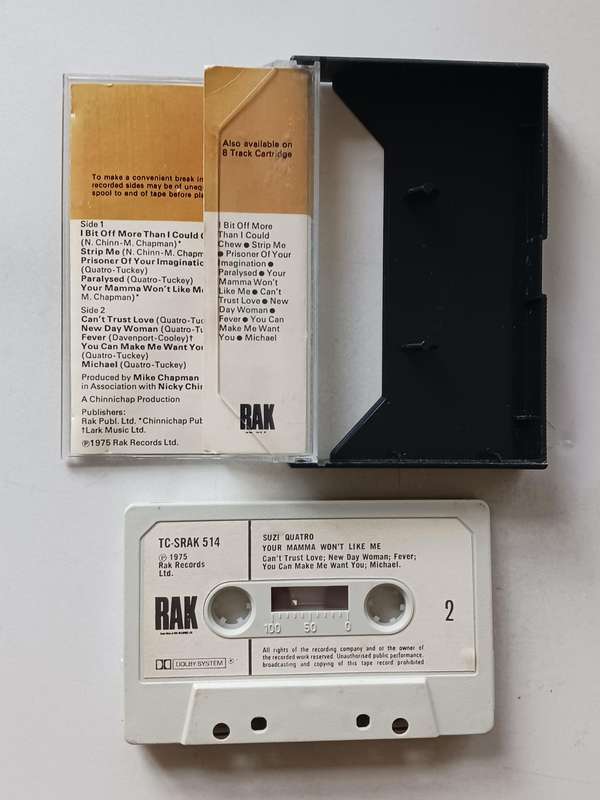 Suzi Quatro - Your Mamma Won't Like Me  ( Rare Original 1975 UK released Music Cassette )