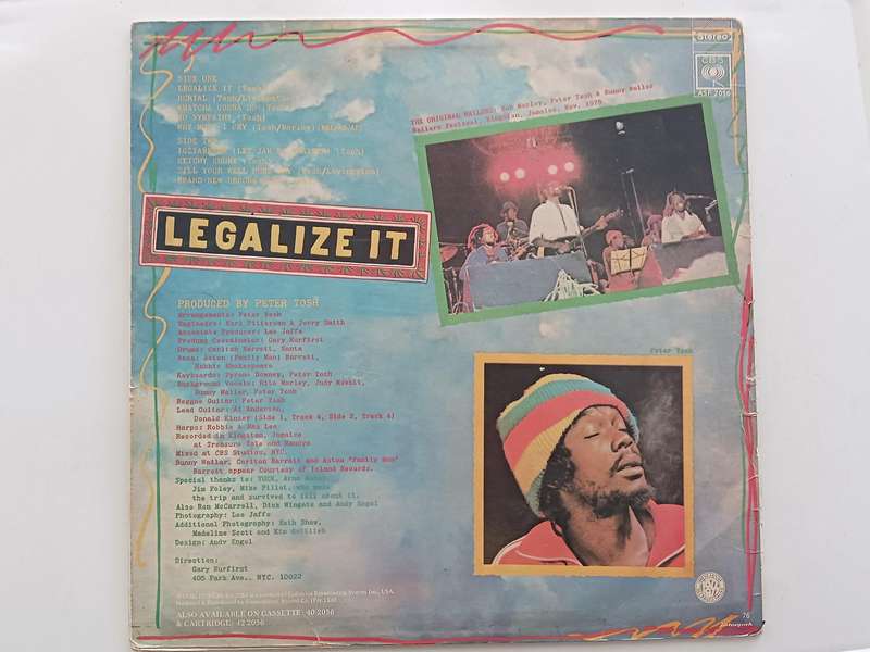 Peter Tosh - Legalize It  ( Scarce 1978 SA released LP )
