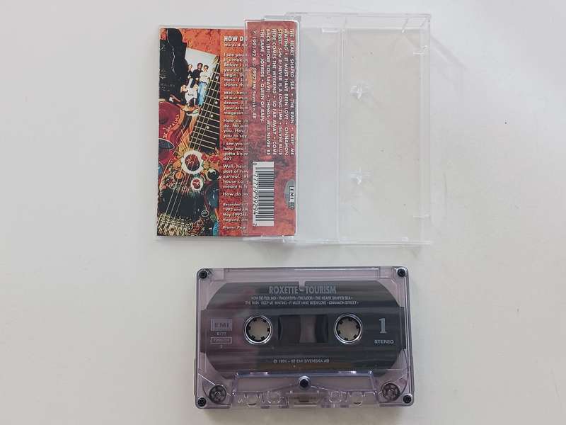 Roxette - Tourism  ( Rare 1992 SA released transparent black music Tape  NM )