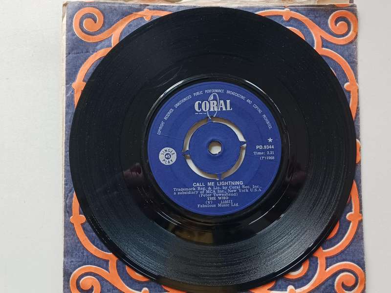 The Who - Call Me Lightning  ( Rare 1968 SA released music 7" single.)