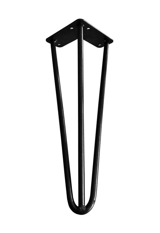 30cm - Hairpin Leg, Coffee / Side Table - Powder Coated Black