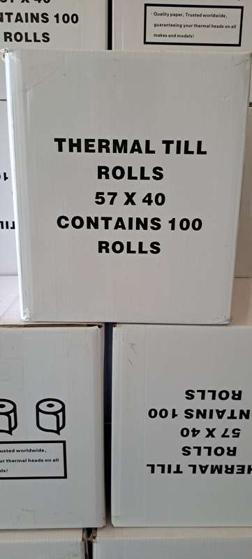 57X40 Thermal Roll 60gsm (100 per Box)
