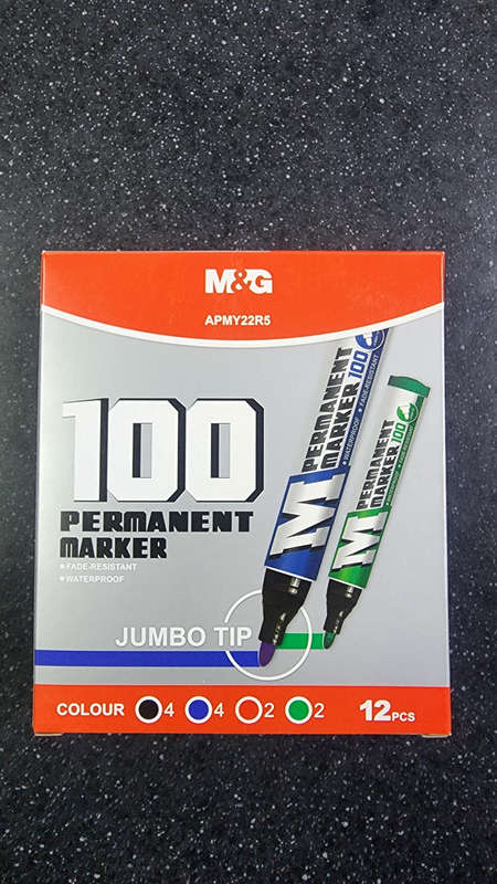 Permanent Marker Jumbo tip 12pc box