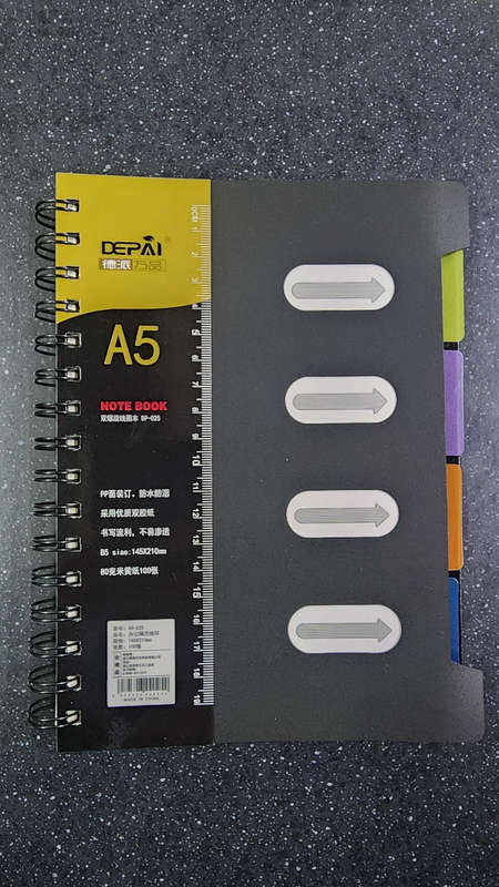 Notebook 100 page A5 Business office school notebook