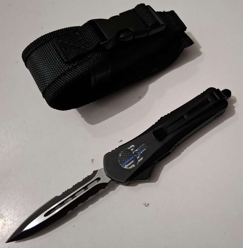 MICROTECH COLUMBIA MINI DOUBLE-EDGED SWITCHBLADE
