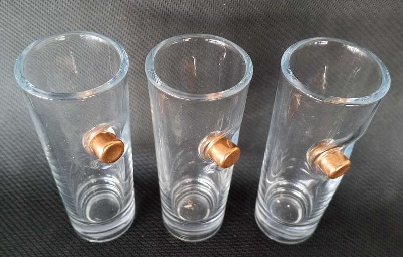 BULLET IN A GLASS  -  Shot Glass