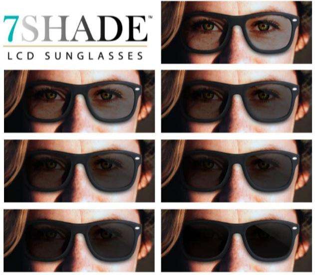 ELECTROCHROMIC  TINT CONTROL LCD SMART SUNGLASSES